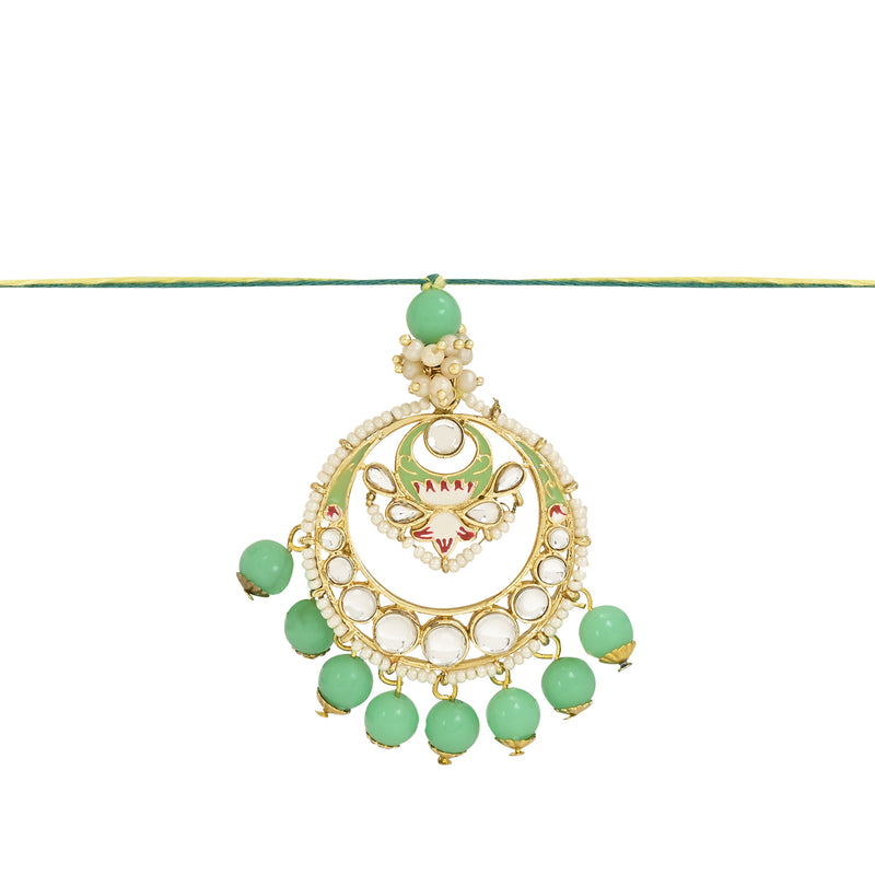 Alluring Pearl & Kundan Lumba Rakhi