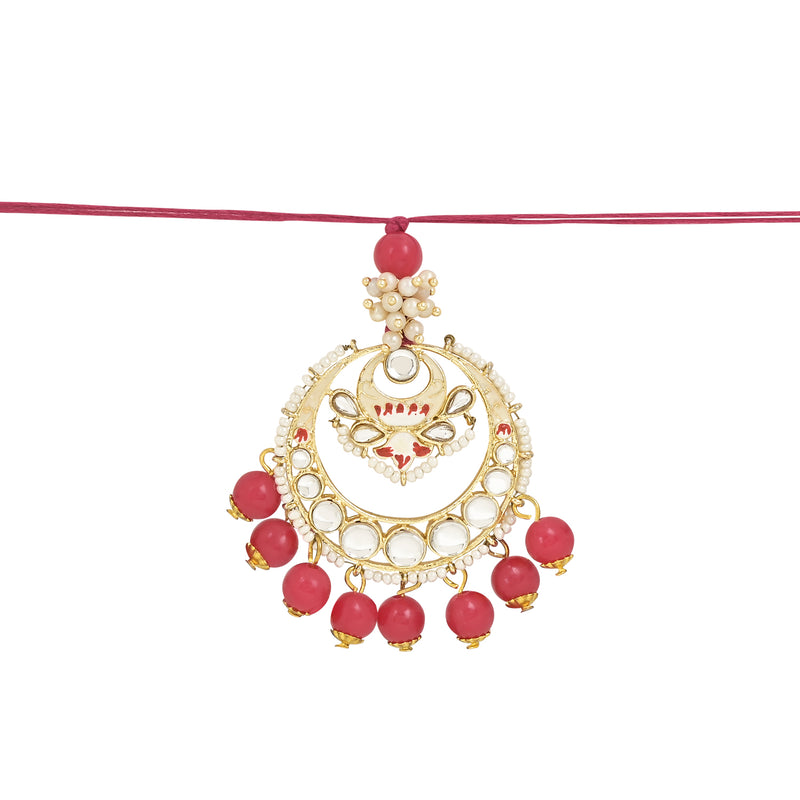 Alluring Pearl & Kundan Lumba Rakhi