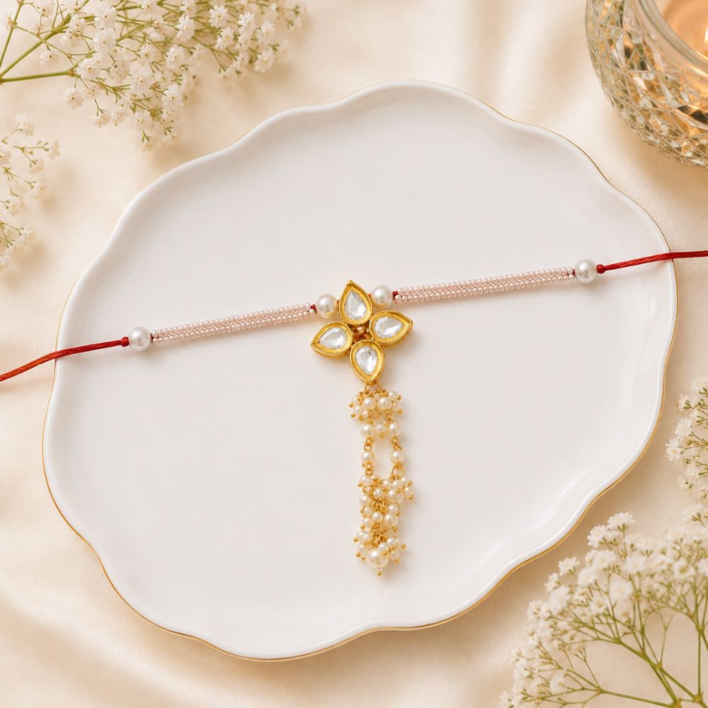 Alluring Pearl & Kundan Bracelet