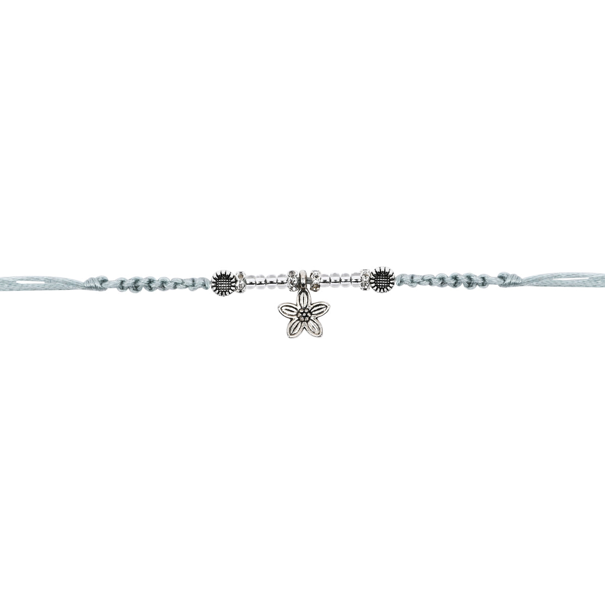 Elegantly Crafted Grey Pearl Adjustable Lumba Bracelet