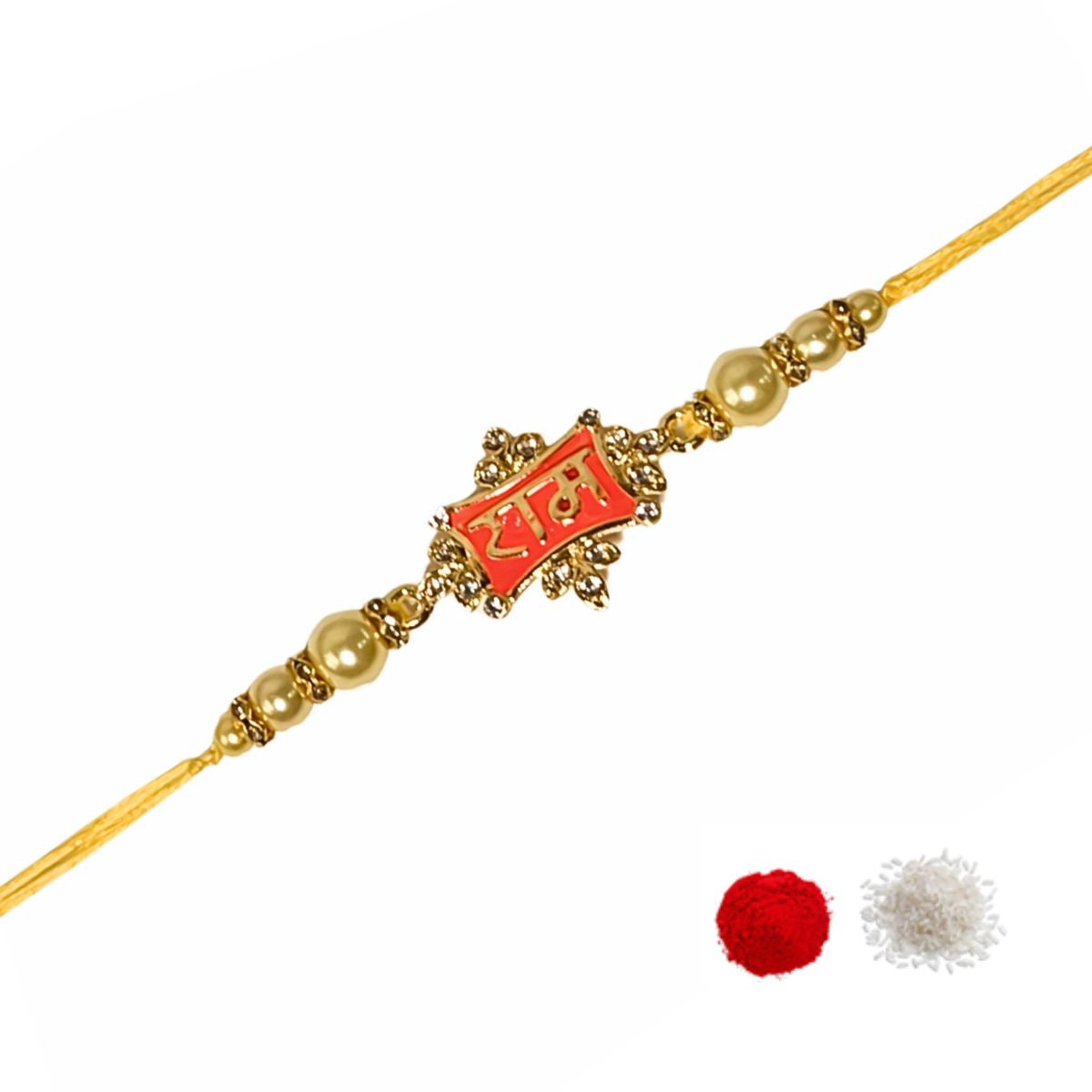 Jai Shree Ram Orange Rakhi