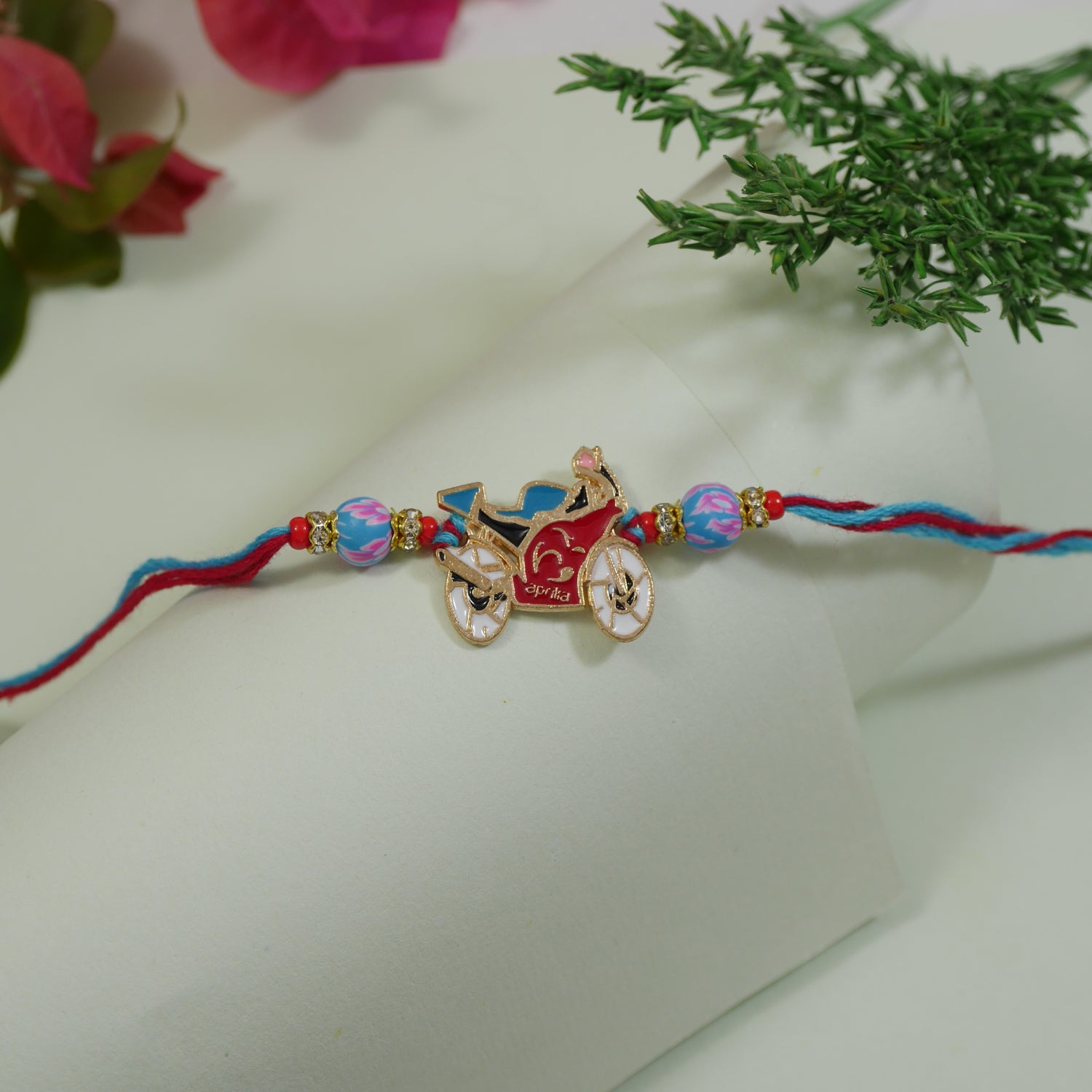 Quirky Ride-Inspired Kids Rakhi With Roli Chawal & Rakshabandhan Card