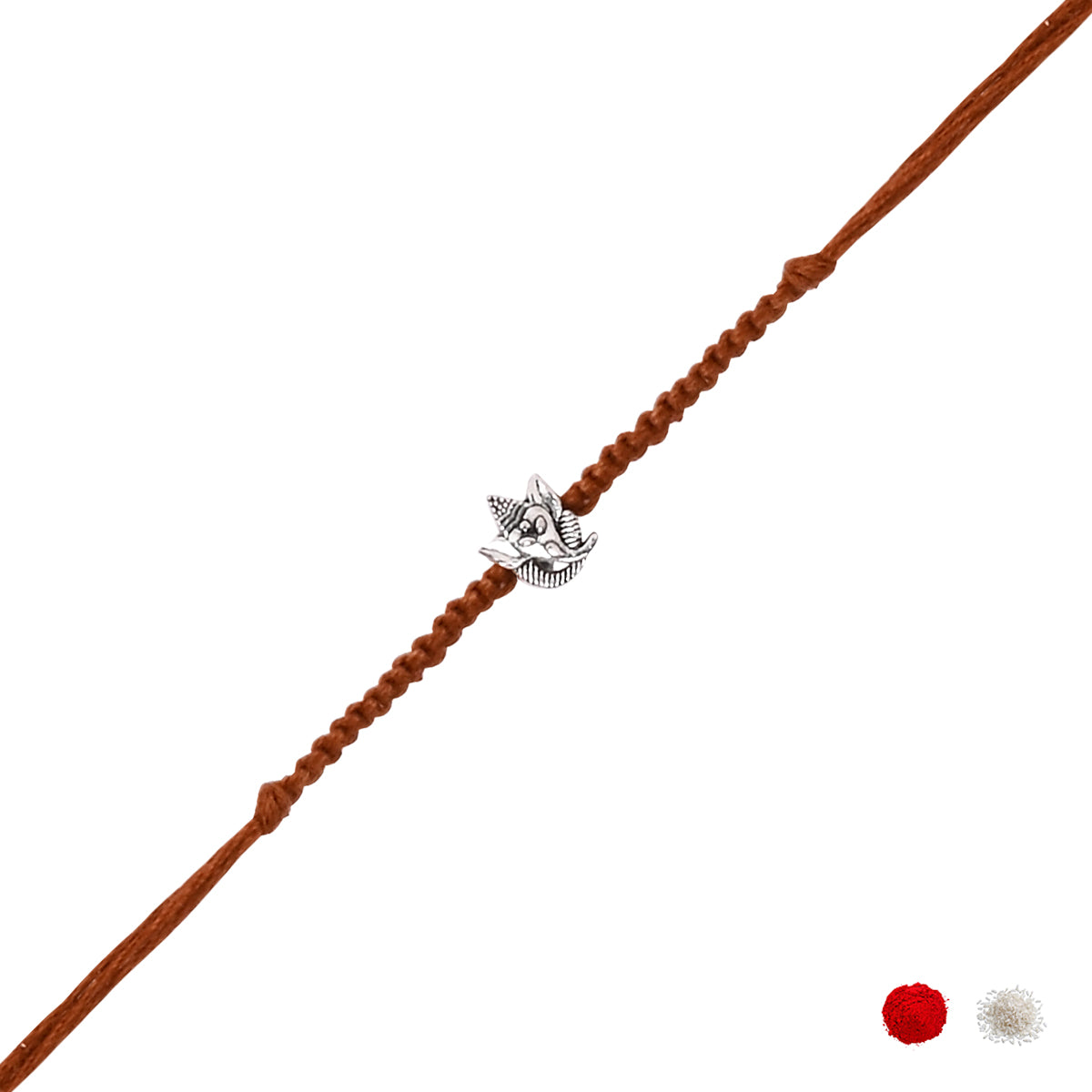 Ganesha Rakhi with Roli Chawal and Raksha Bandhan Card