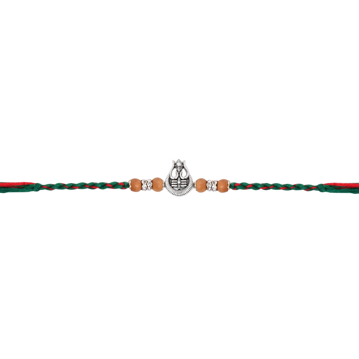 Trishul Pearl Rakhi for Brother with Roli Chawal and Raksha Bandhan Card