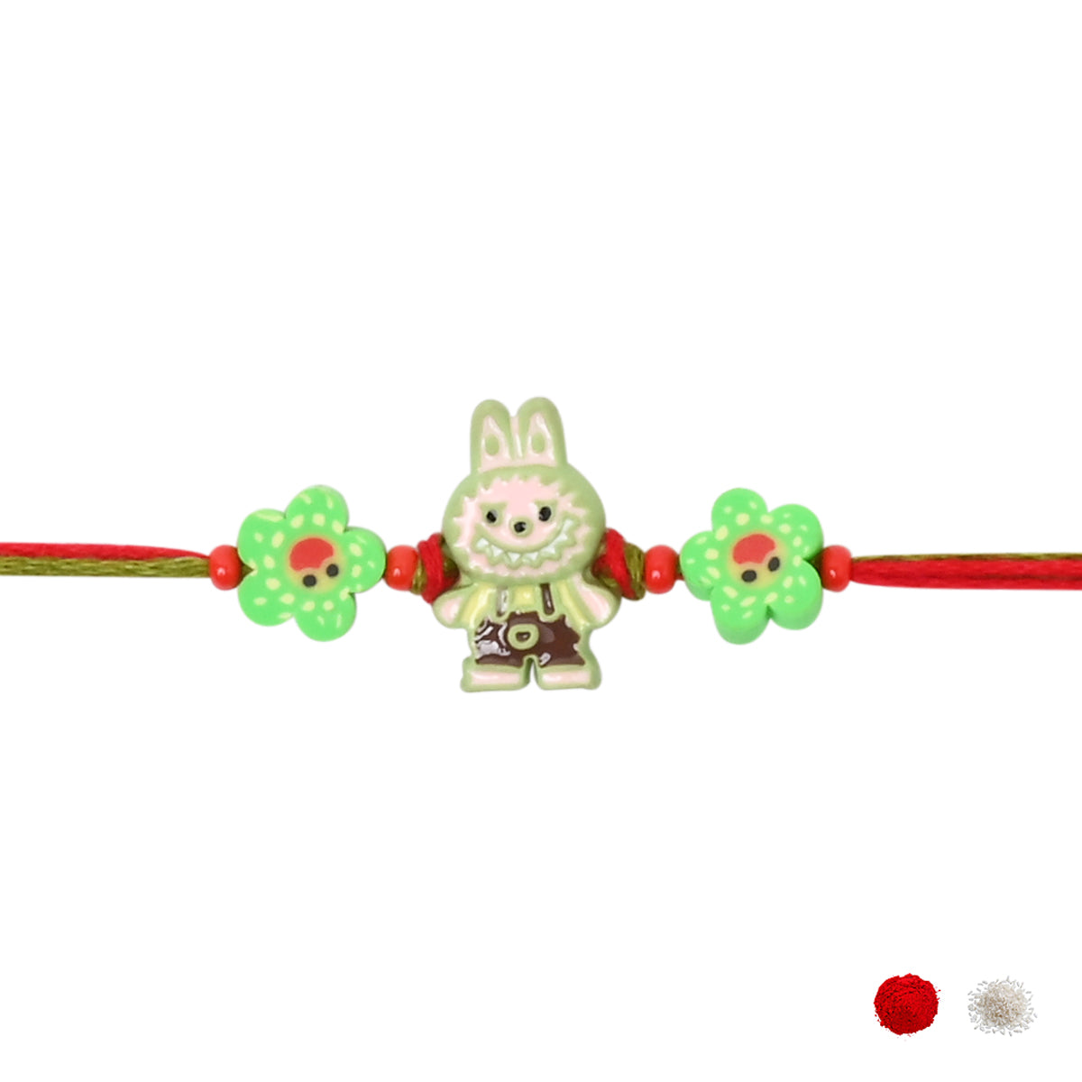 Labubu Rakhi With Roli Chawal & Rakshabandhan Card