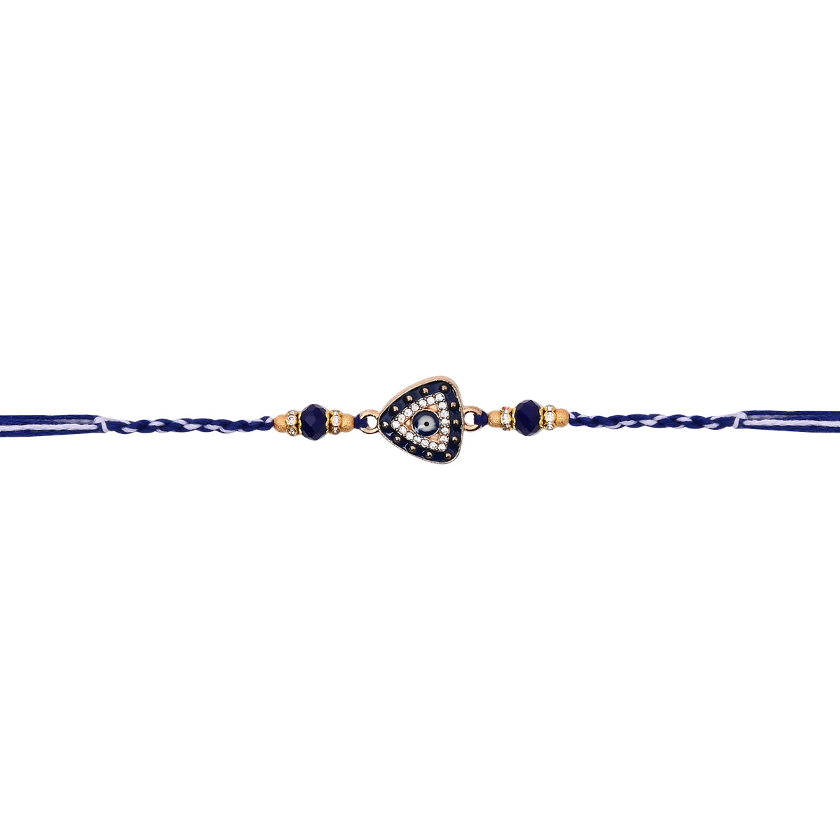 Elegant Bhaiya Bhabhi Lumba Pearl & Rakhi With Roli Chawal & Card