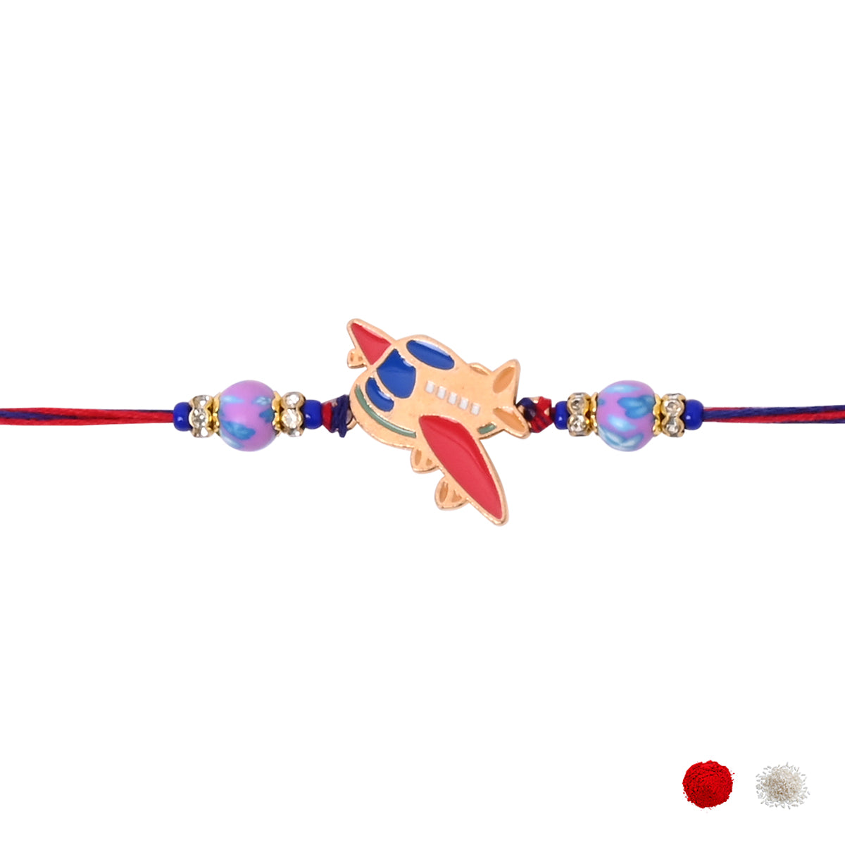 Fly High Brother – Airplane Rakhi with Roli Chawal & Rakshabhandan Card
