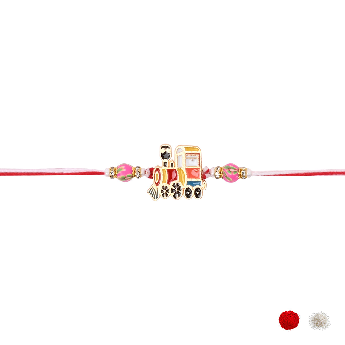 Engine of Love – Adorable Train Rakhi with Roli Chawal & Rakshabhandan Card