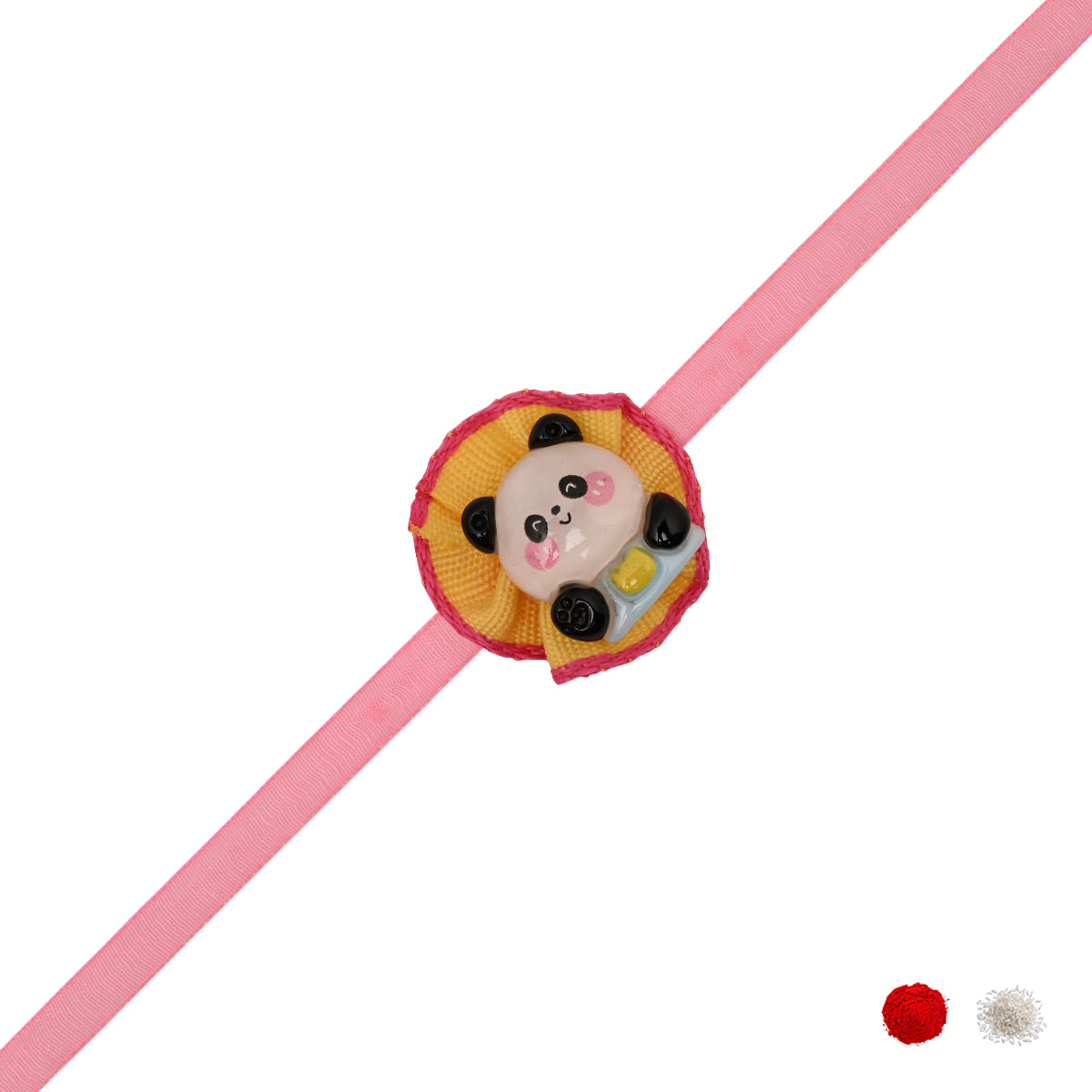 Panda Rakhi with Roli Chawal & Rakshabhandan Card