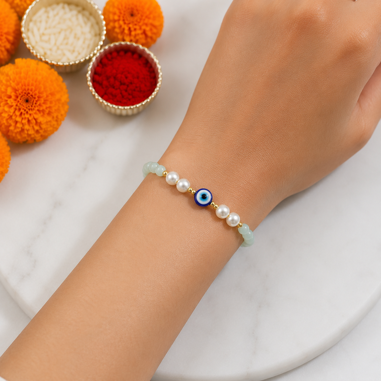 Evil Eye Beaded Bracelet