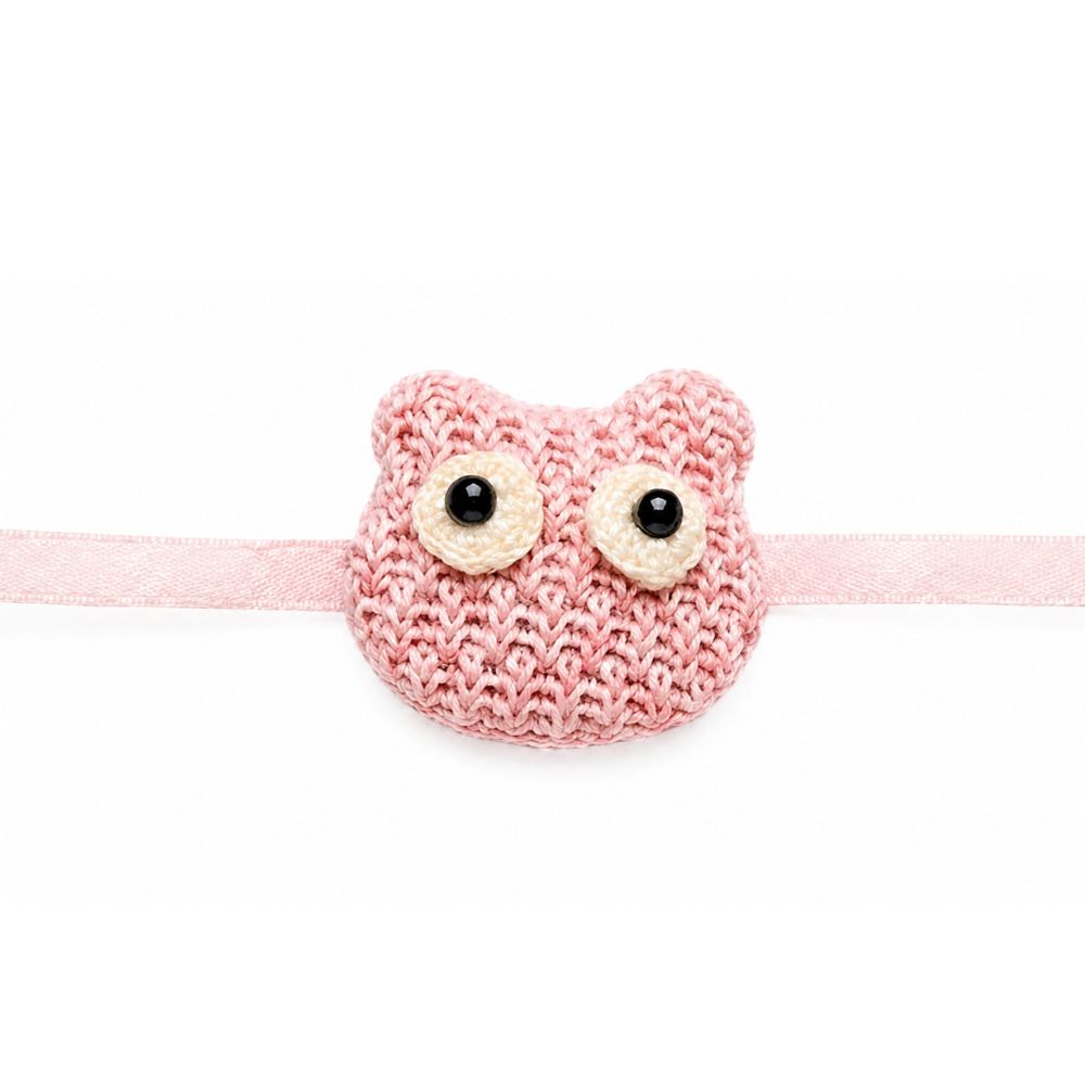 Cute Crochet Rakhi with Roli Chawal & Rakshabandhan Card