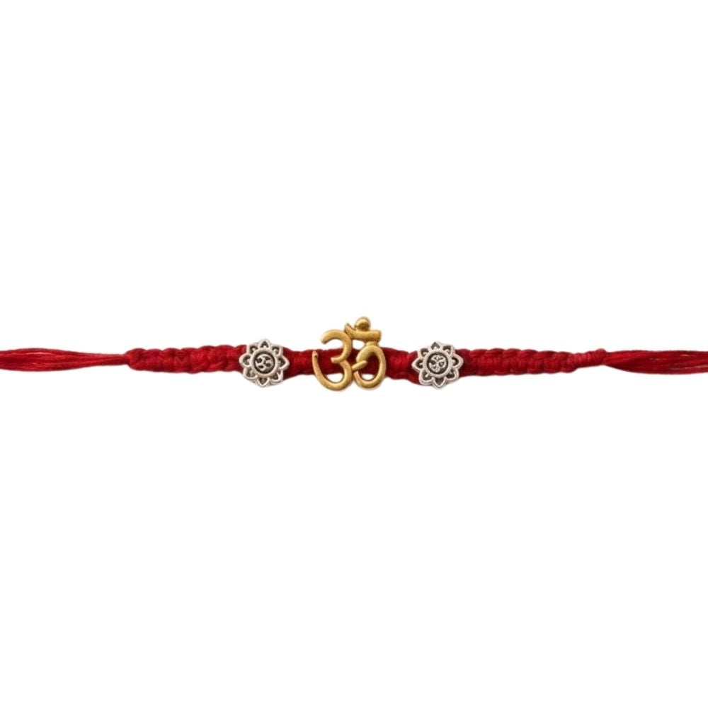 Om Rakhi with Roli Chawal & Rakshabandhan Card