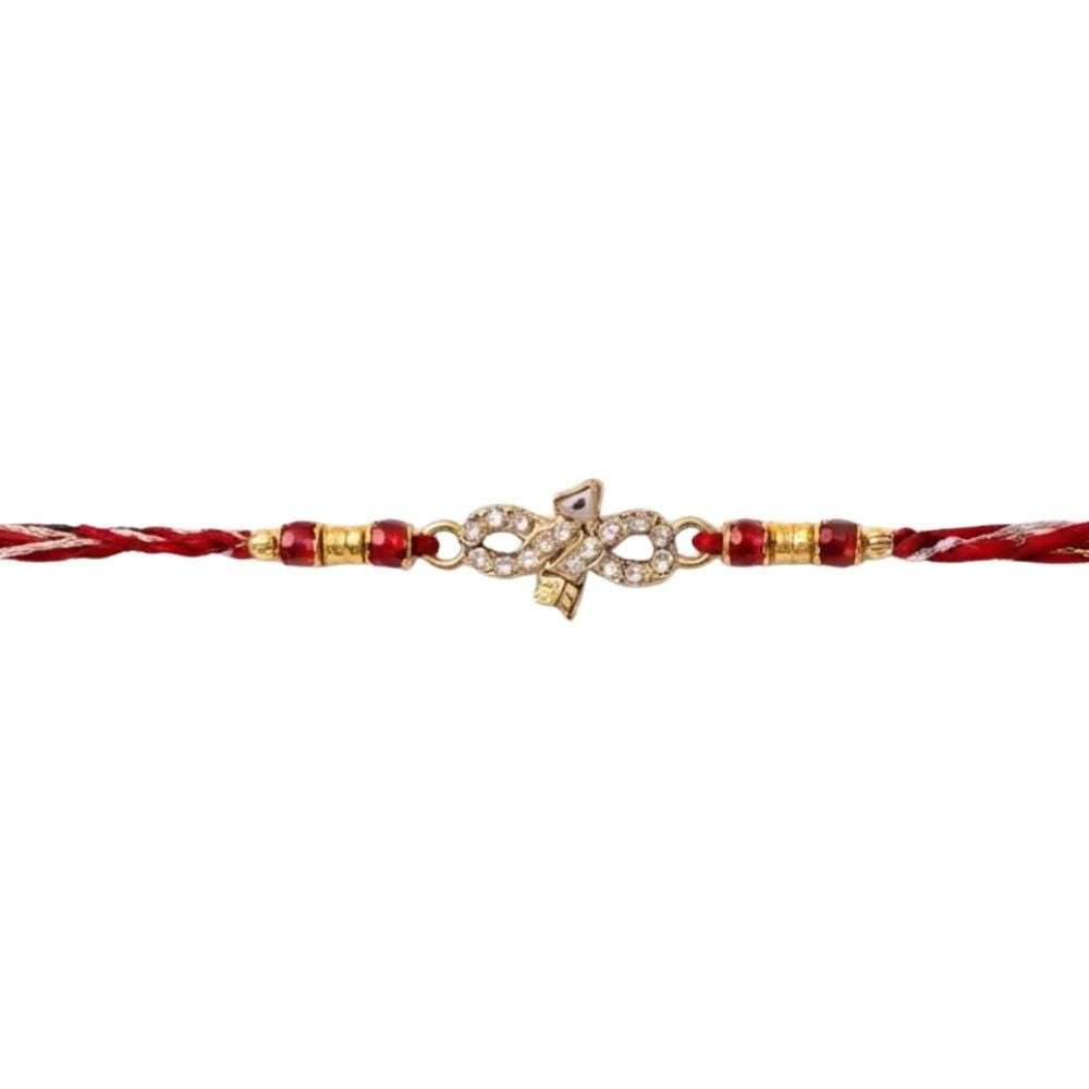 Infinity Rakhi with Roli Chawal & Rakshabandhan Card