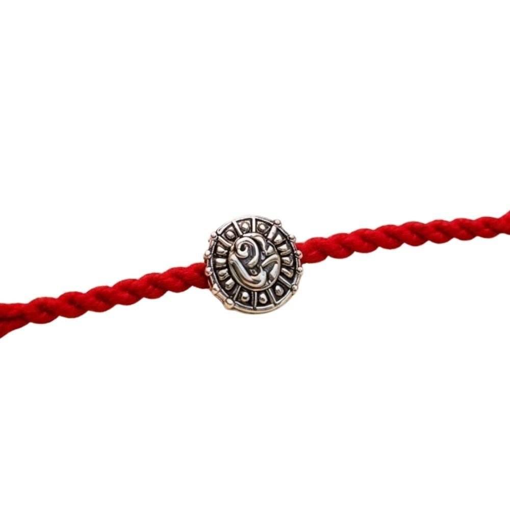 Om Rakhi with Roli Chawal & Rakshabandhan Card