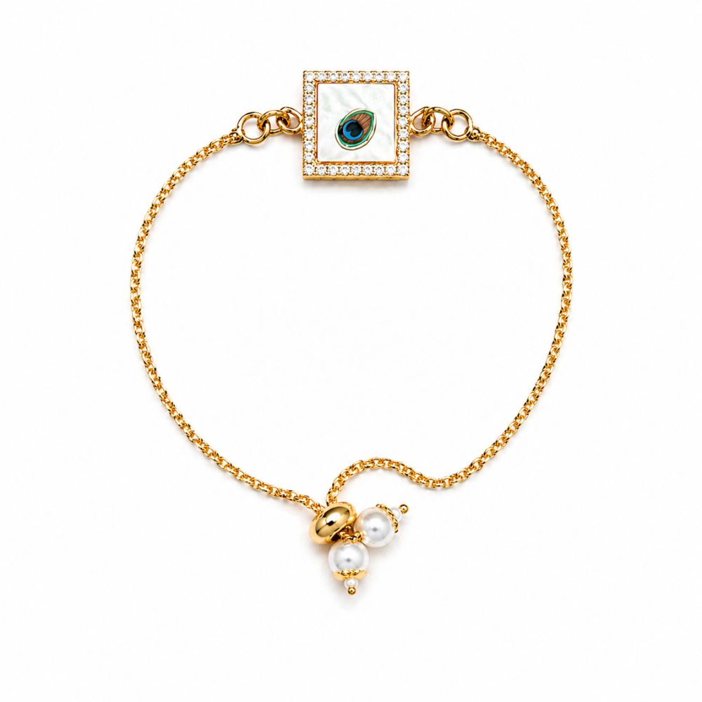 Evil Eye Bhaiya Bhabhi Lumba Rakhi with Roli Chawal & Rakshabandhan Card