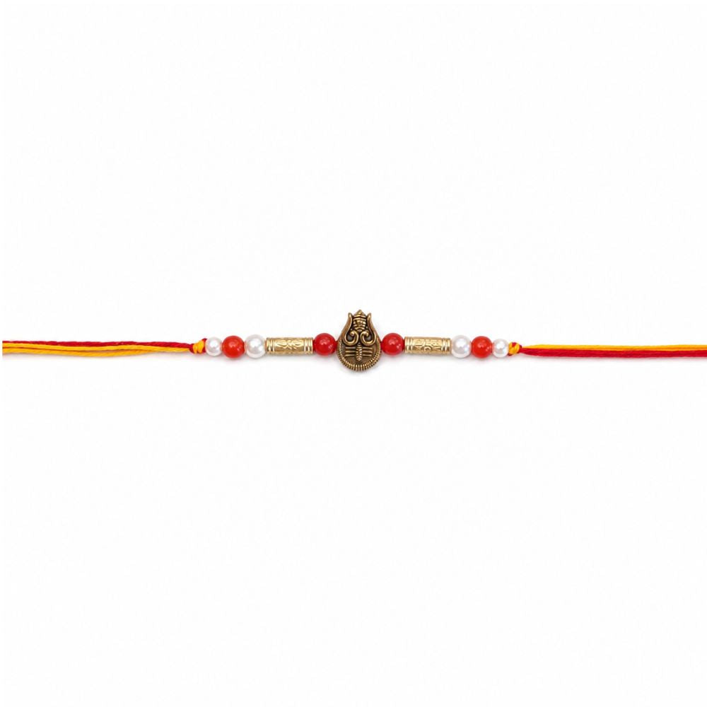 Trishul Rakhi with Roli Chawal and Rakshabandhan card