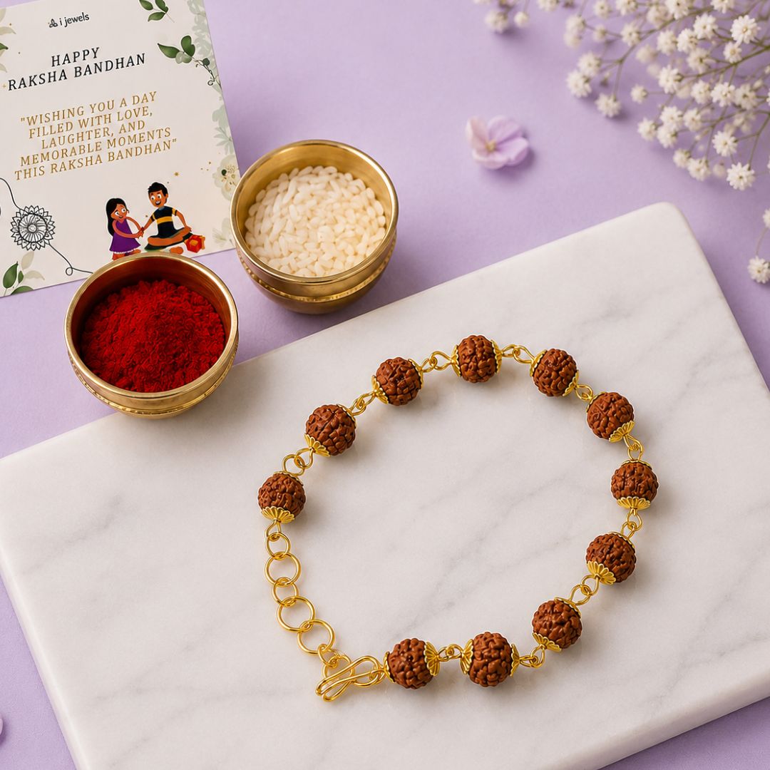 Rudraksha Beaded Bracelet for Men & Women