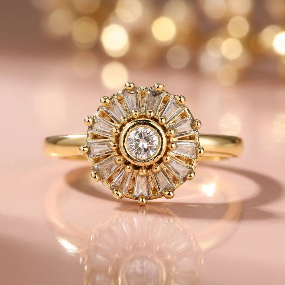 Eleni - Radiant Burst Cocktail Ring