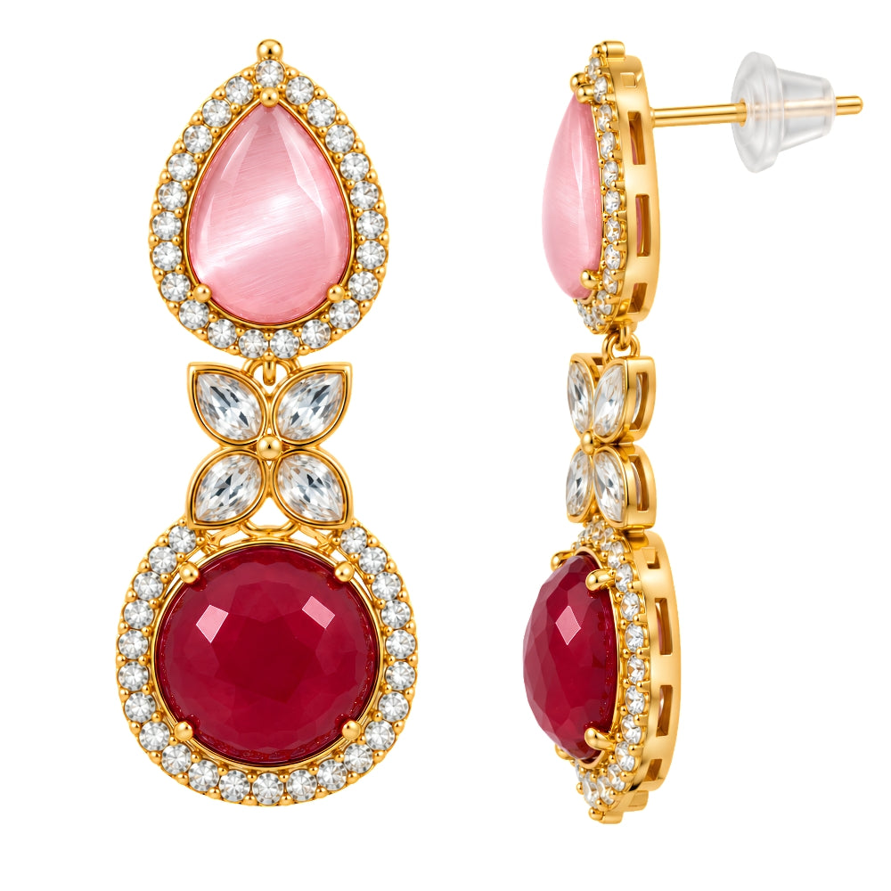 Sharvani- Multicolour Kundan-Style Necklace Set