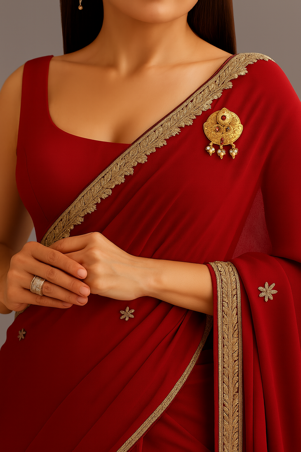 Aasvi Saree Pin
