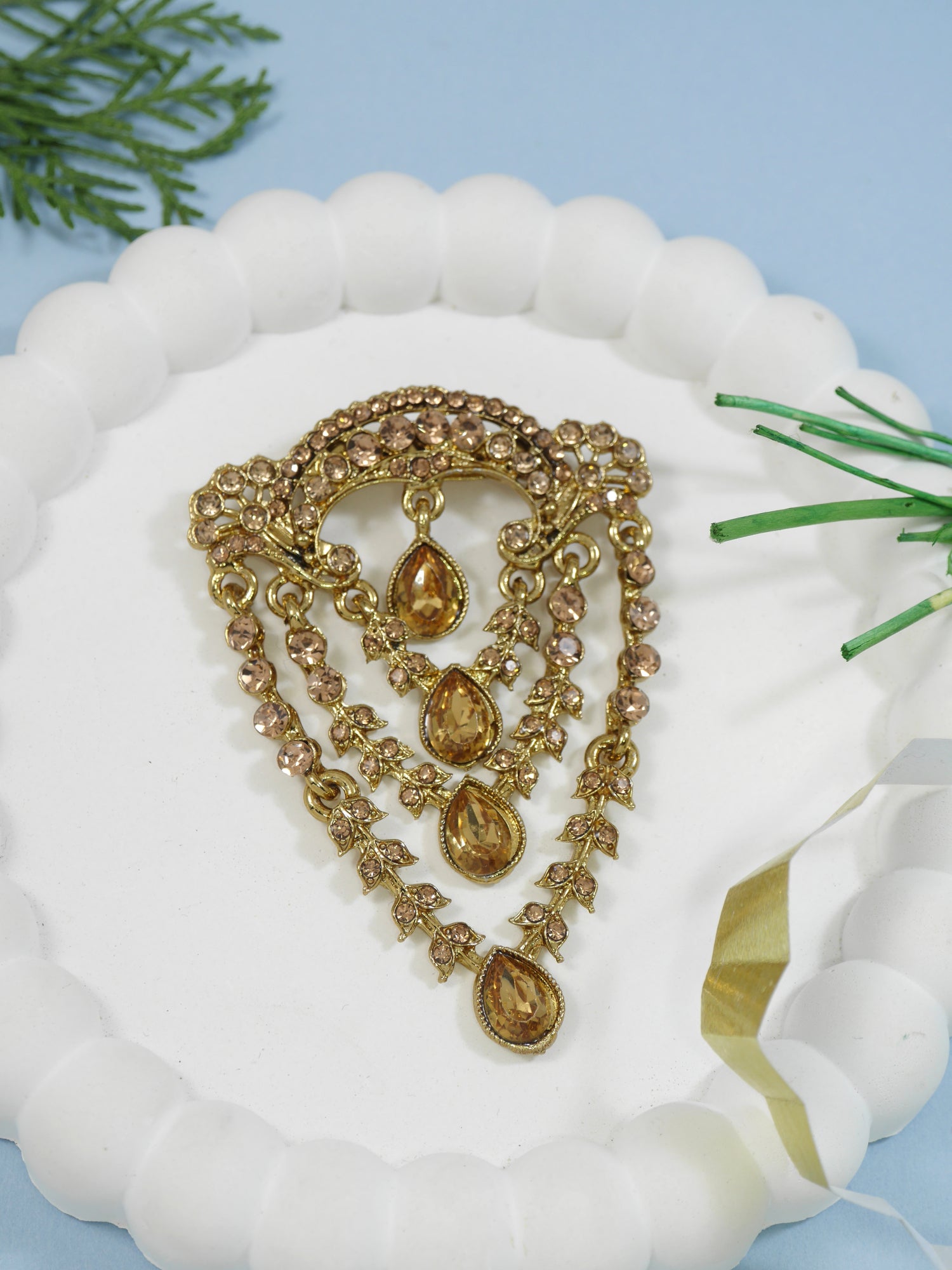 Rajveer Kundan Brooch