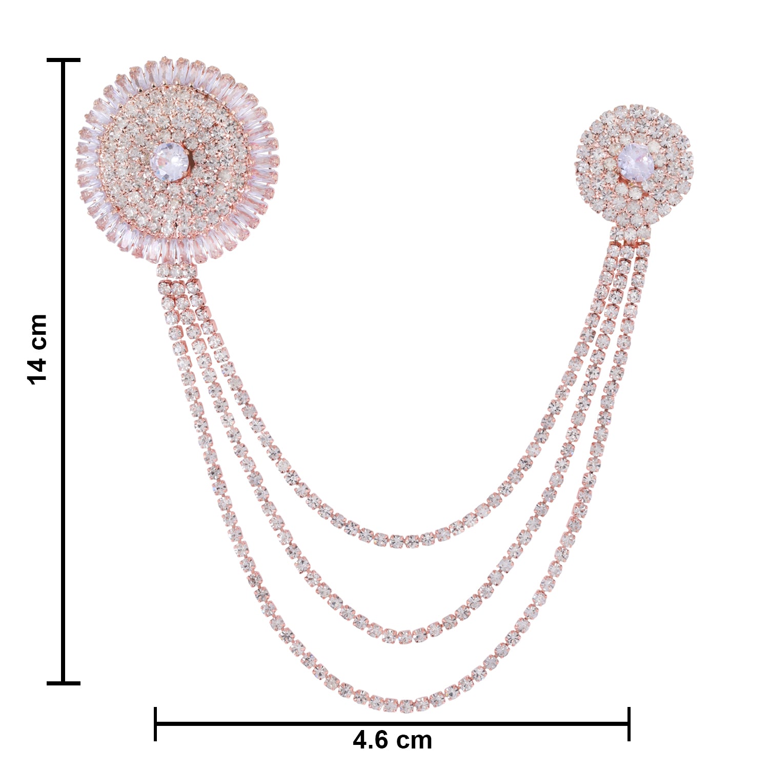 Daksh - Rose Gold Brooch