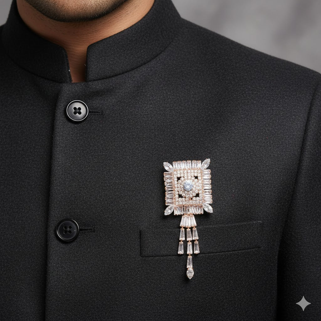 Rishaan - Rose Gold Brooch