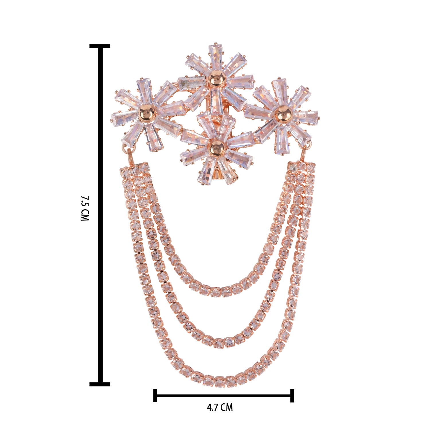 Tanay - Rose Gold Brooch