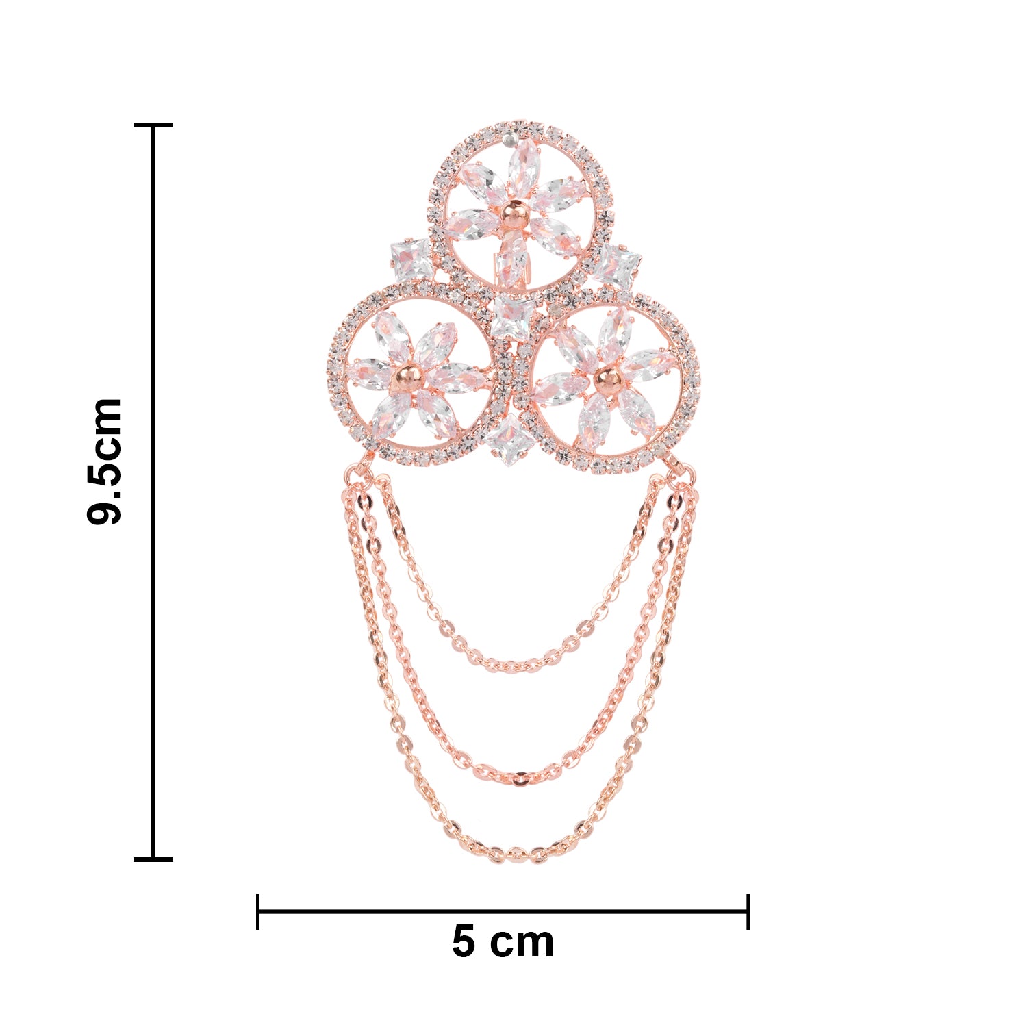 Aahir - Rose Gold Brooch