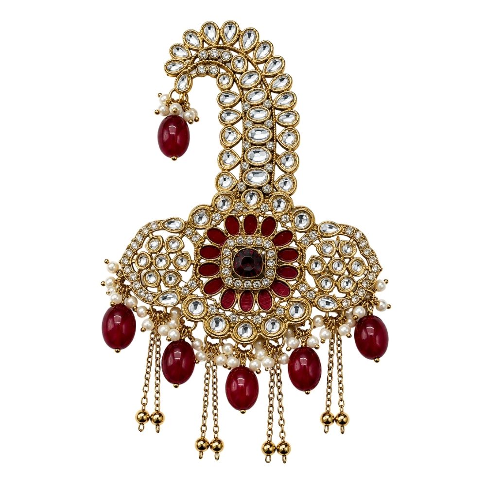 Vihir-Ruby Pearl Turban Kalangi
