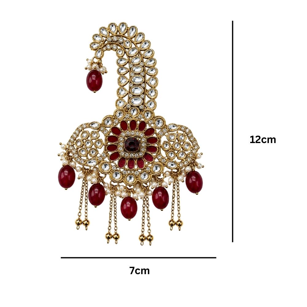Vihir-Ruby Pearl Turban Kalangi