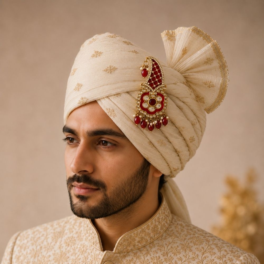 Abhir-Ruby-Style Motif Groom Kalangi