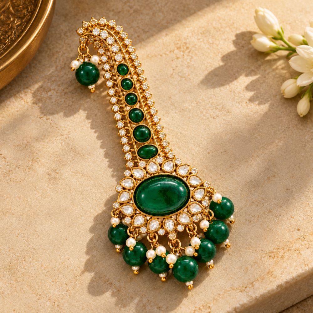 Sharvith- Green Kundan Kalangi