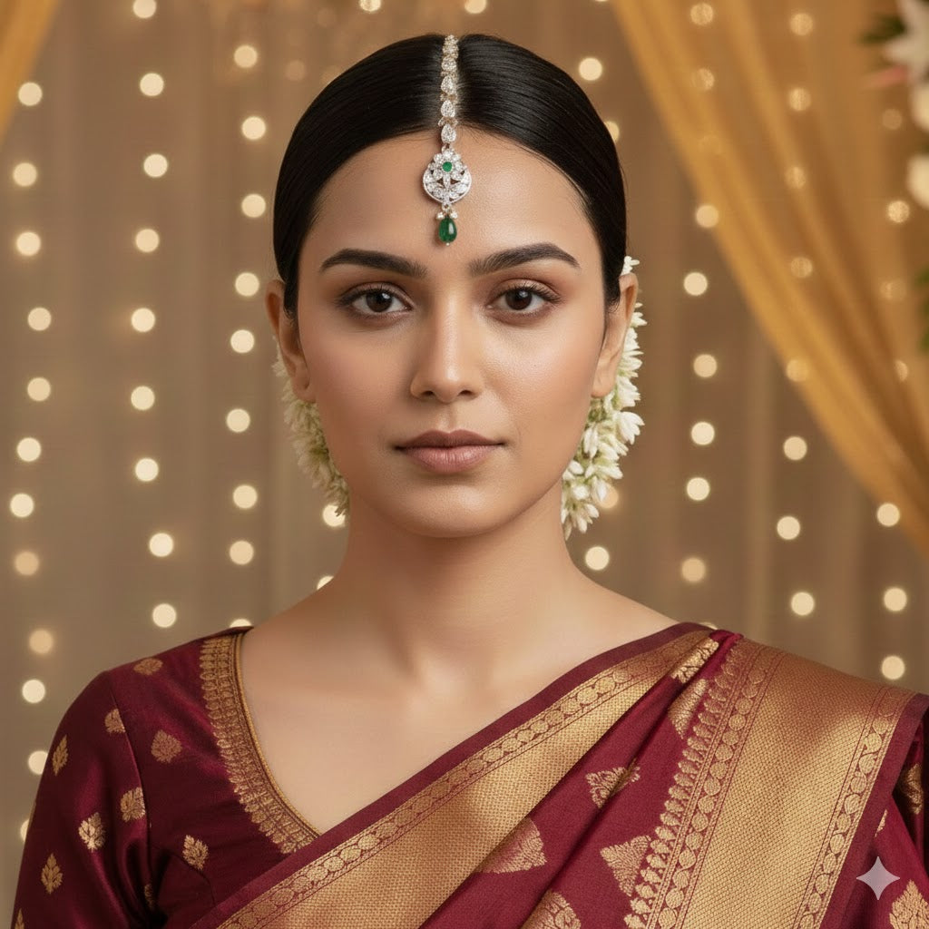 Zaisha Green Maangtikka