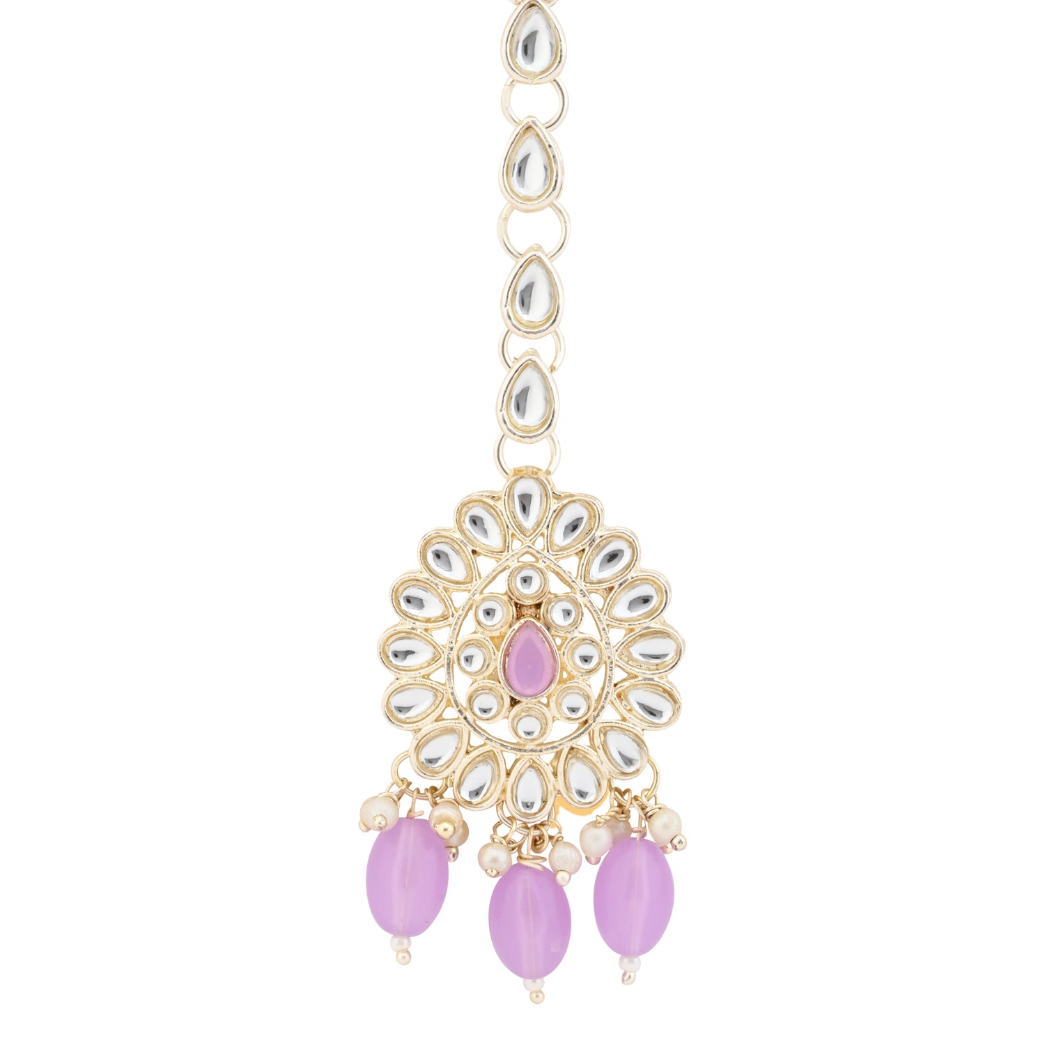 Aranya Purple Maangtikka
