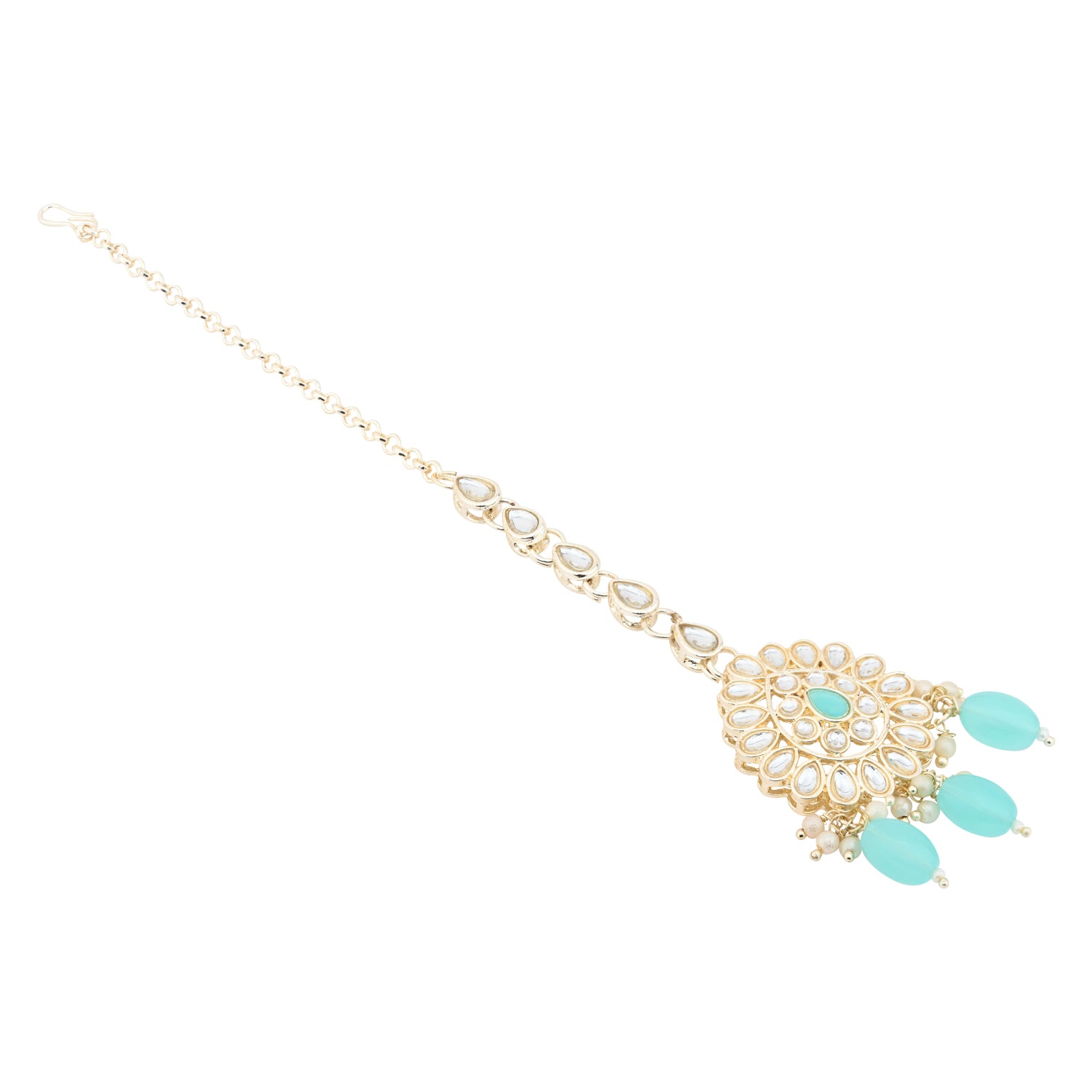 Aranya Turquoise Maangtikka