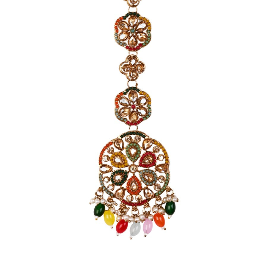 Inira -  Multicolor Maang Tikka