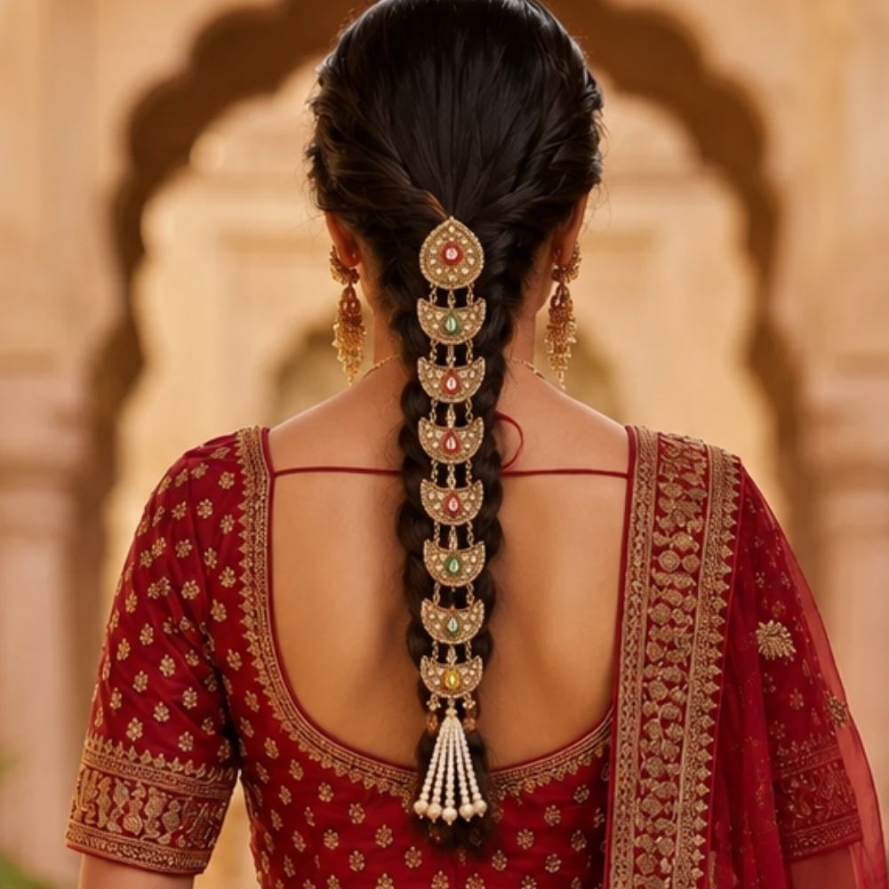Savani- Antique Finish Punjabi Hair Paranda