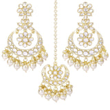 Zainab Mint Maangtikka Earring Set