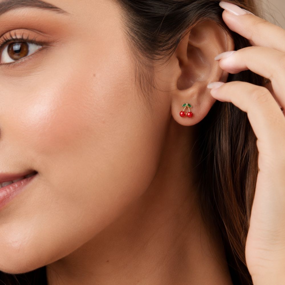 Zoe- Cute Fruit, Pearl & Crystal Earrings Combo | Set of 25 Pairs
