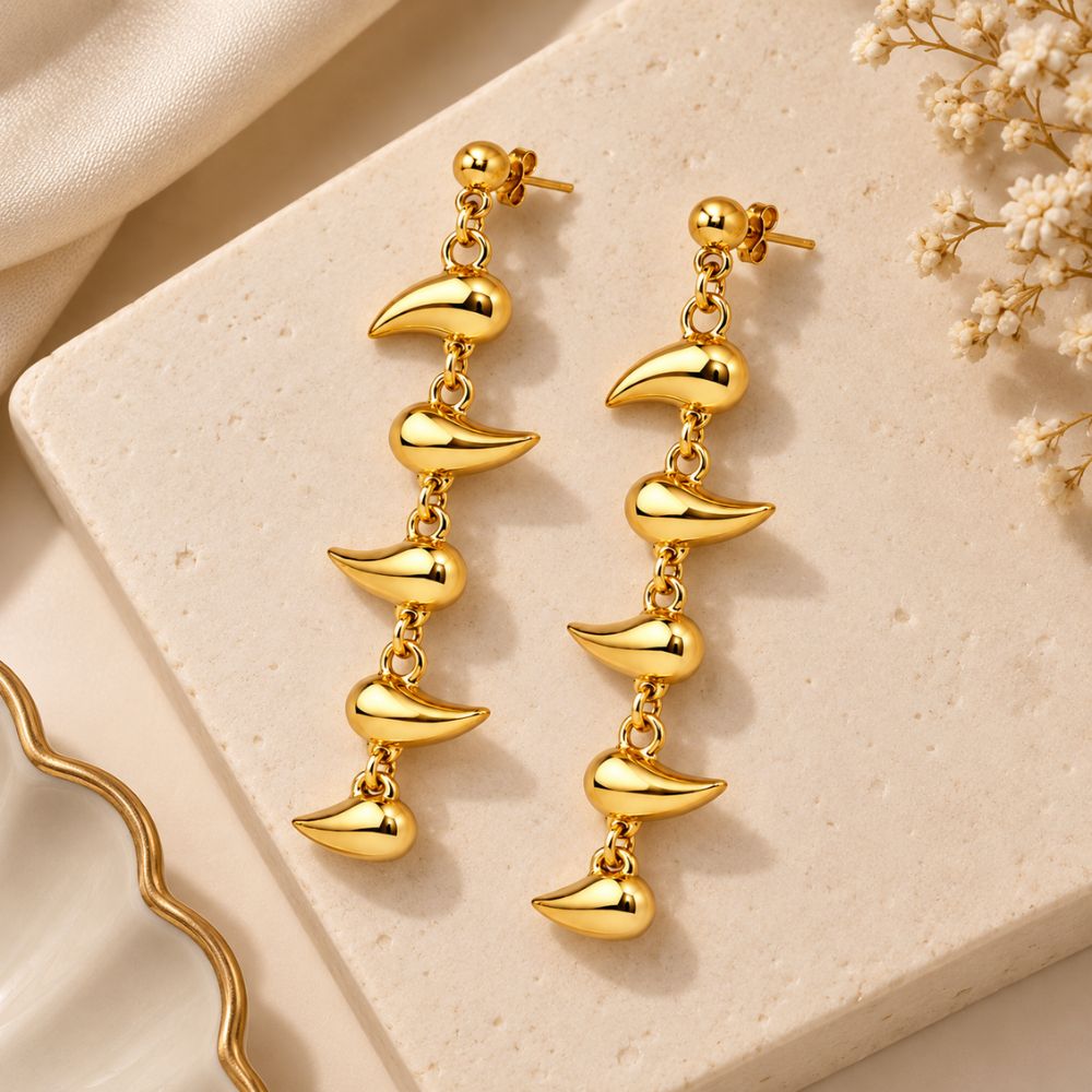 Lyra- Abstract Drop Dangler Earrings