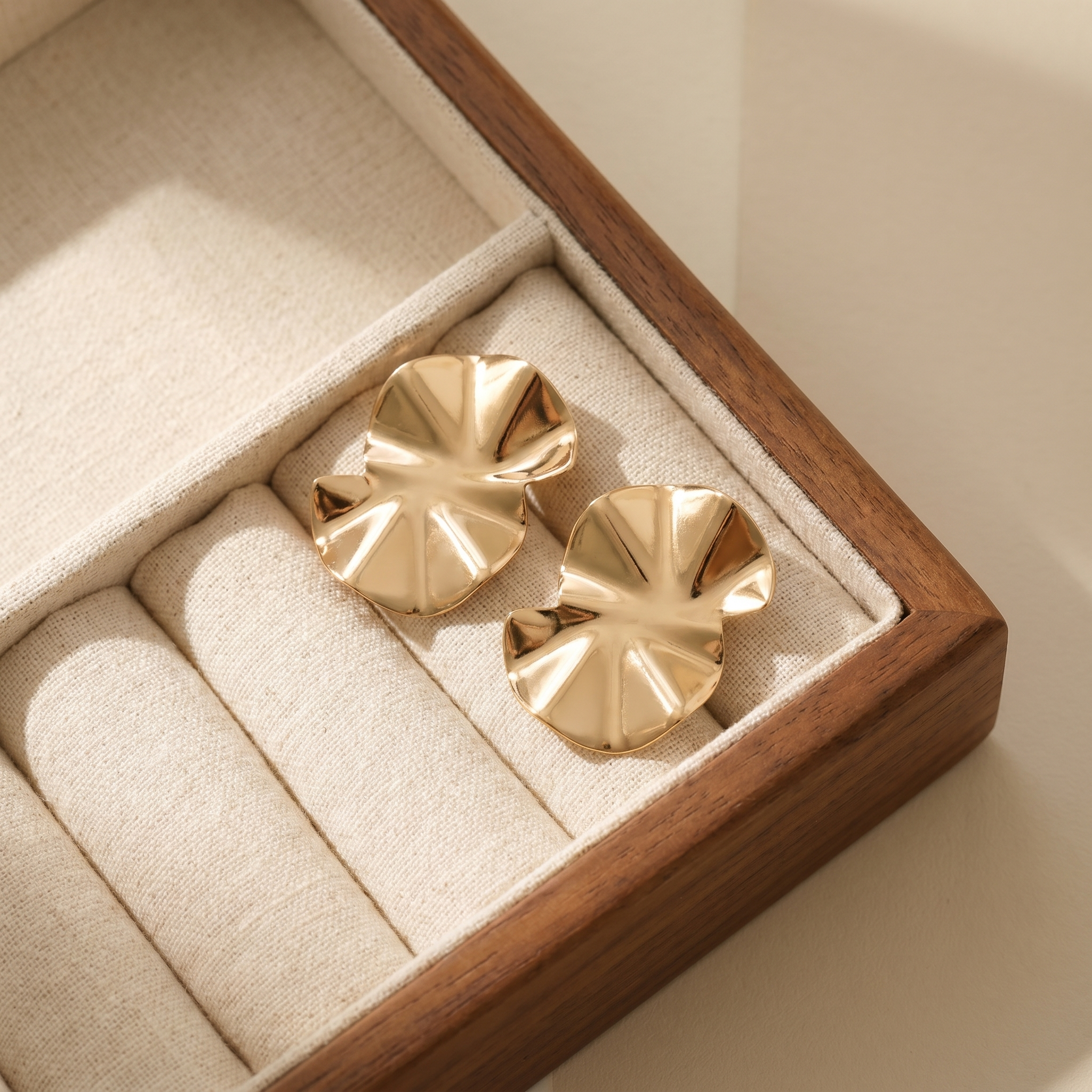 Rumi Gold Statement Earrings