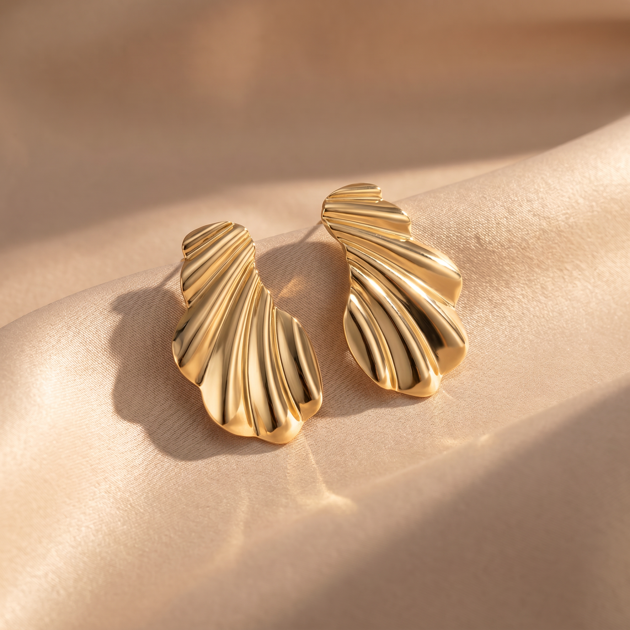 Kaitlyn Gold Statement Earrings