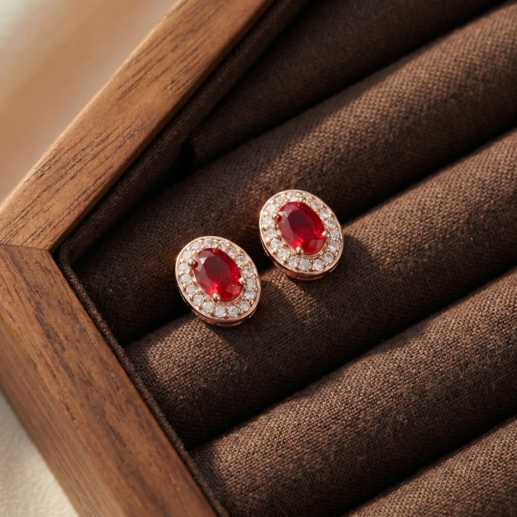 Jiya Red Studs