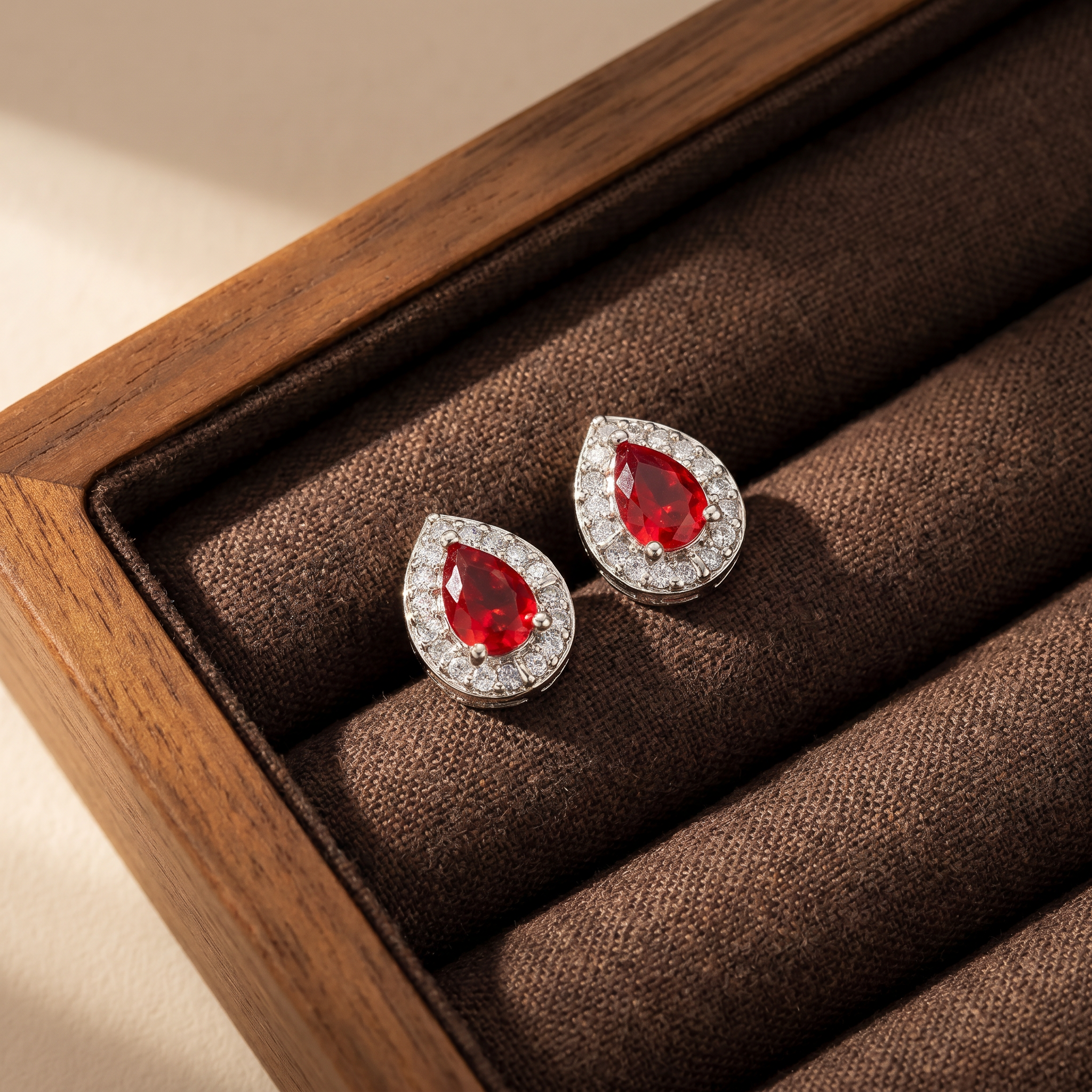 Diva Red Studs
