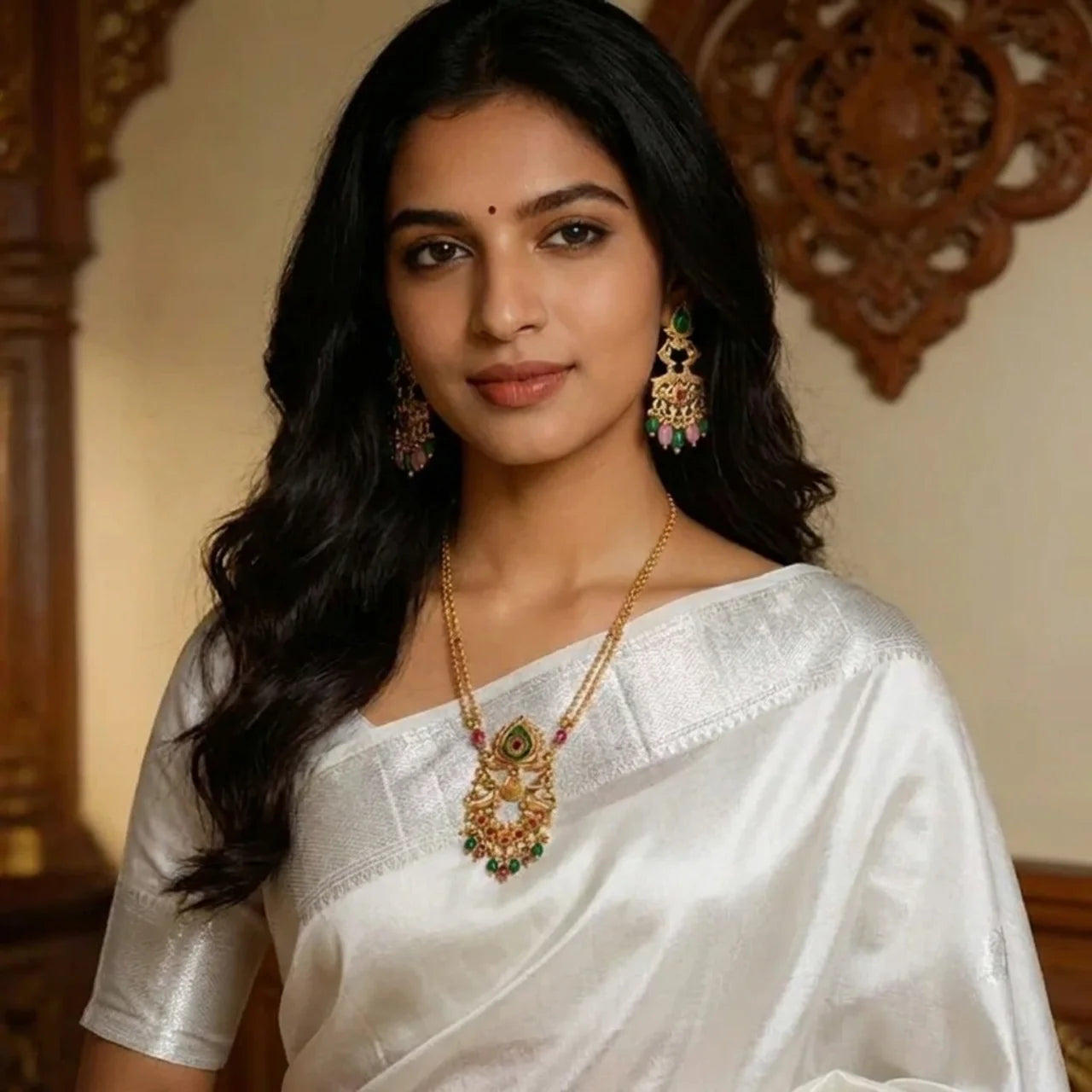 Sundari- Traditional Temple Jewelry Necklace Set