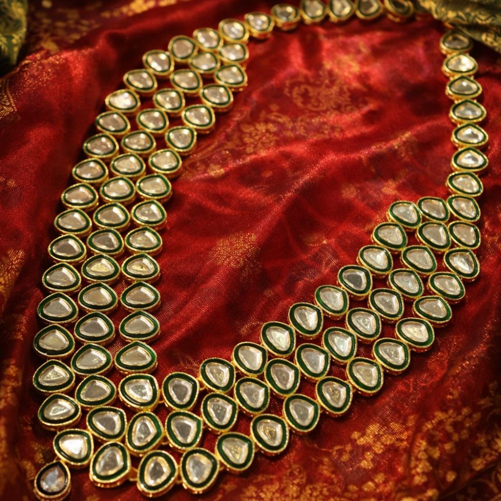 Kairav Green Necklace For Men