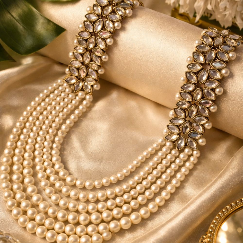 Abhishek White Necklace