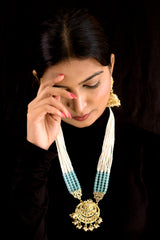 meenakari , kundan , pearls ,jewellery set , jhumki