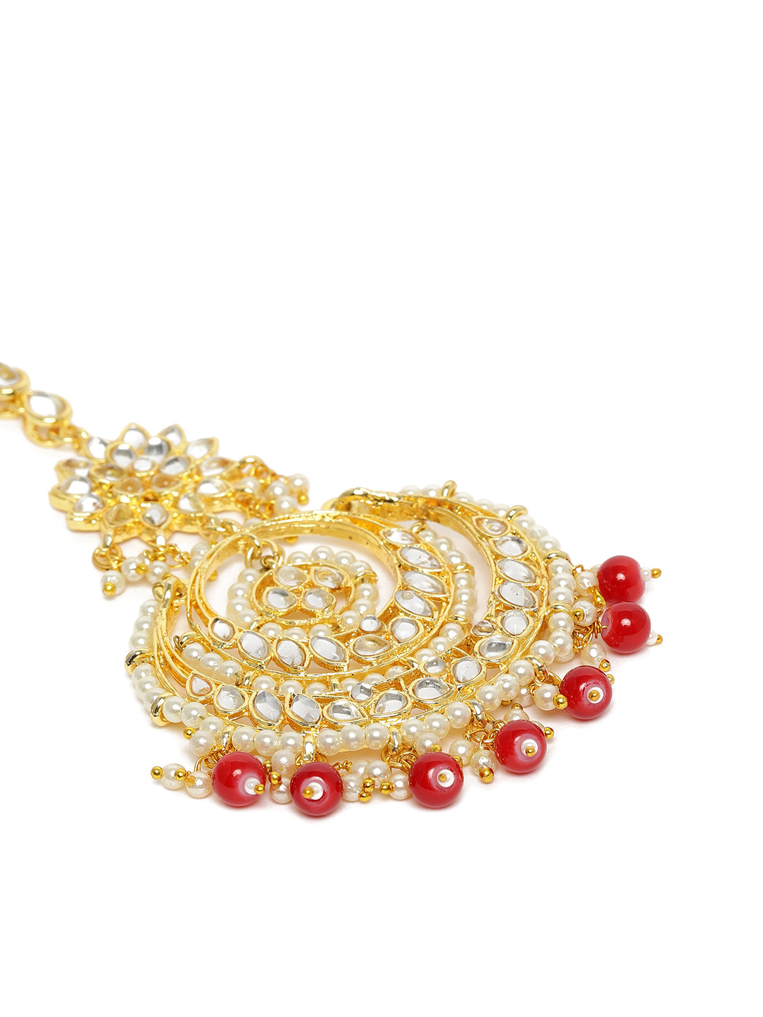 Grishma Red Maang Tikka